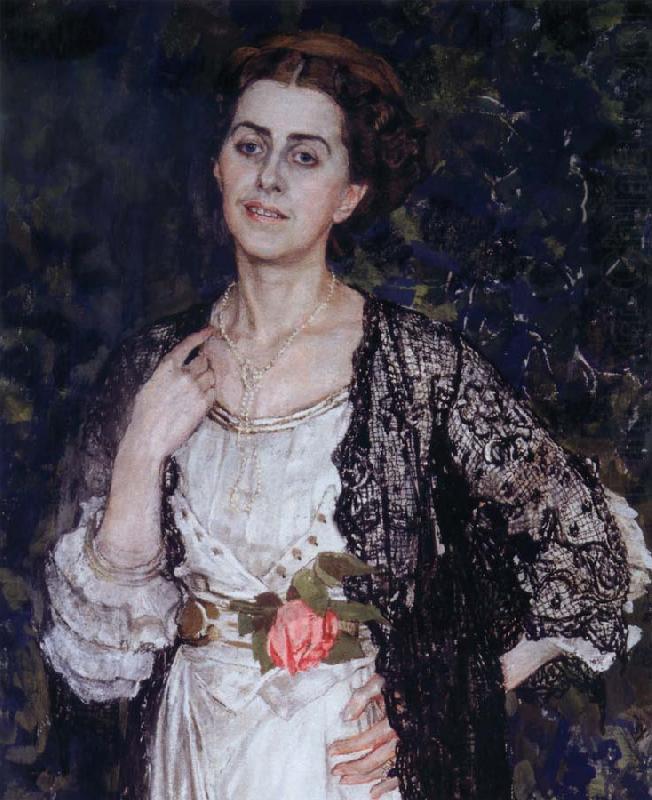 The Portrait of Mrs.Makovska, Alexander Yakovlevich GOLOVIN